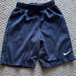 Nike Boys Navy Blue Athletic Mesh Shorts
